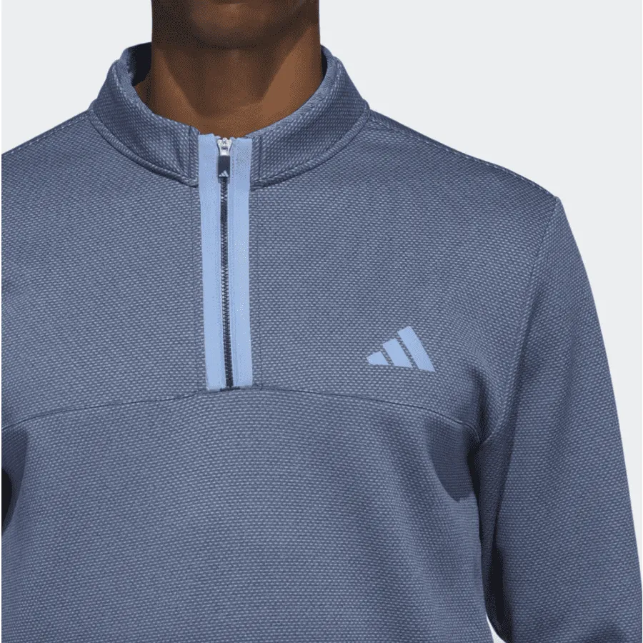 Adidas 2023 Microdot 1/4 Zip Golf Pullover - Navy