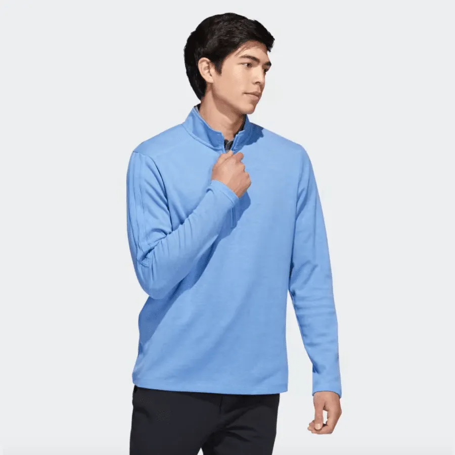 Adidas 3-Stripes Quarter-Zip Pullover