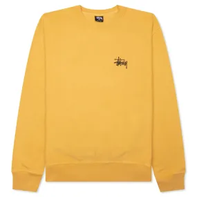 Basic Stussy Pigment Dyed Crew - Honey