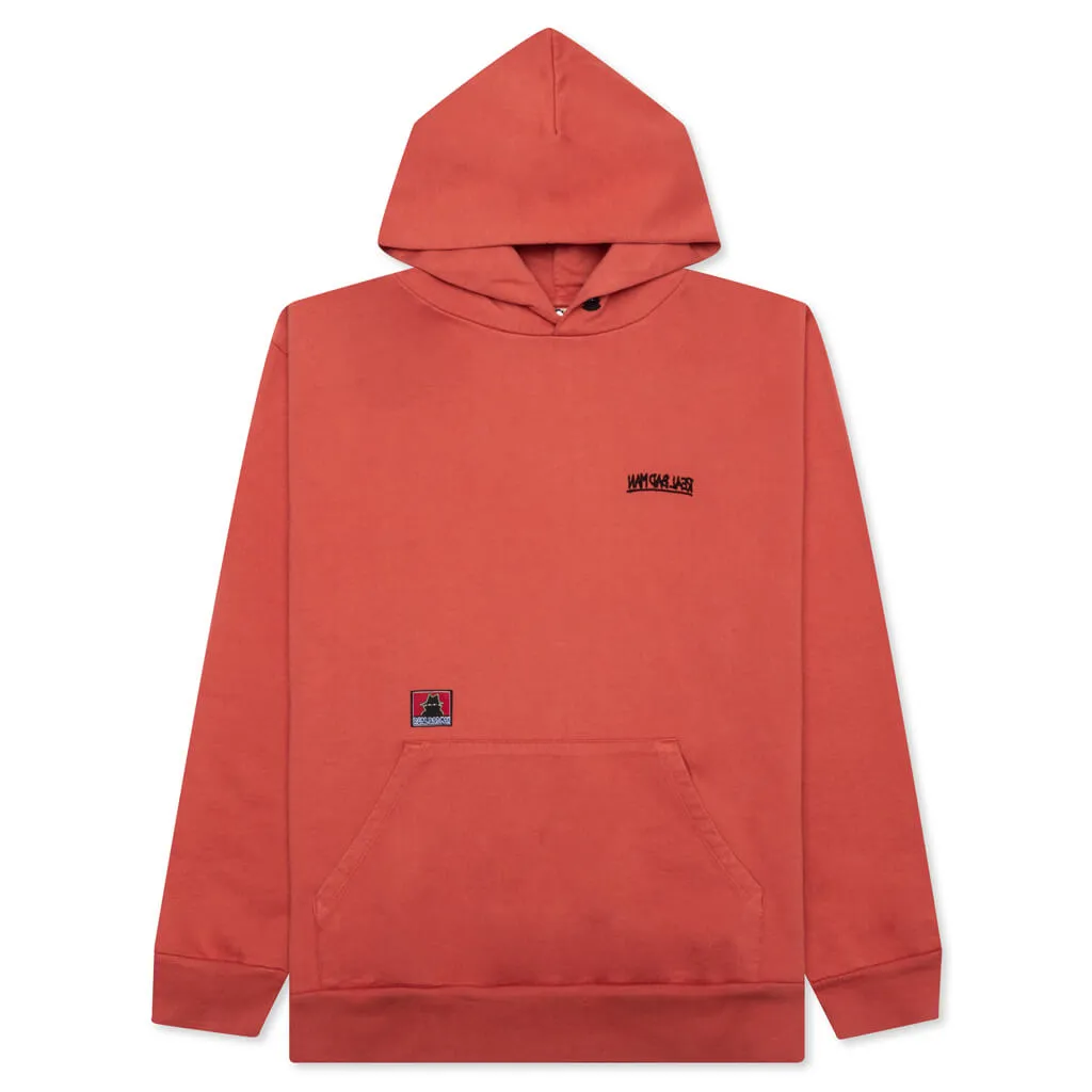 Bassline Hood Fleece - Dusty Red