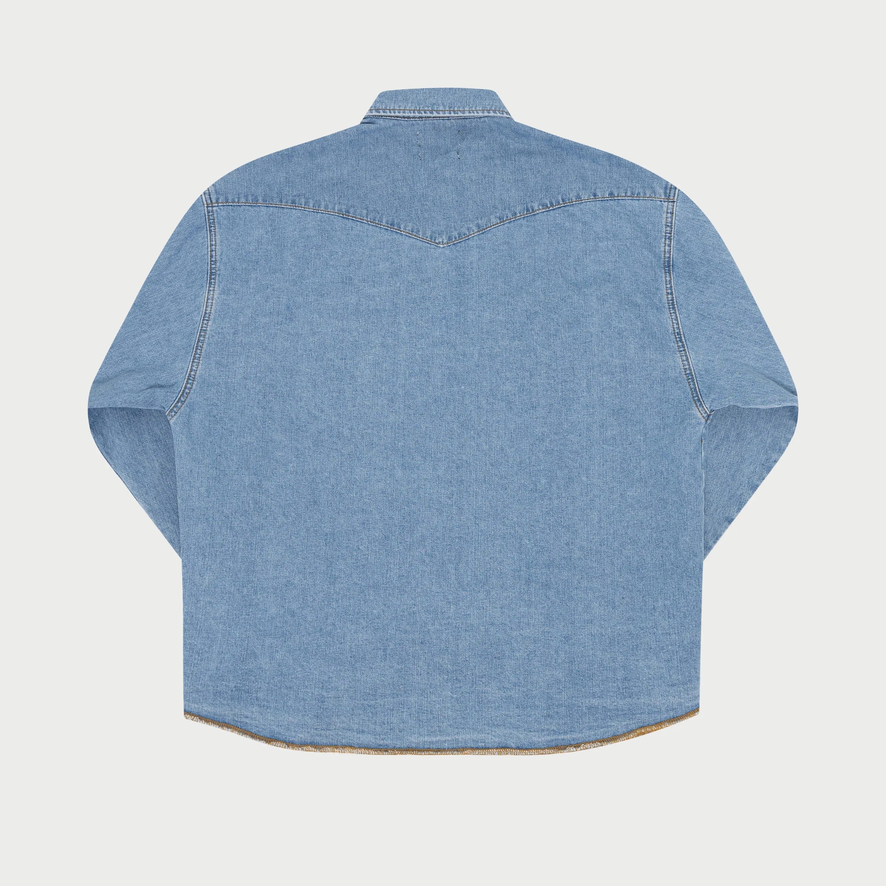 Big Western Shirt (Washed Blue)