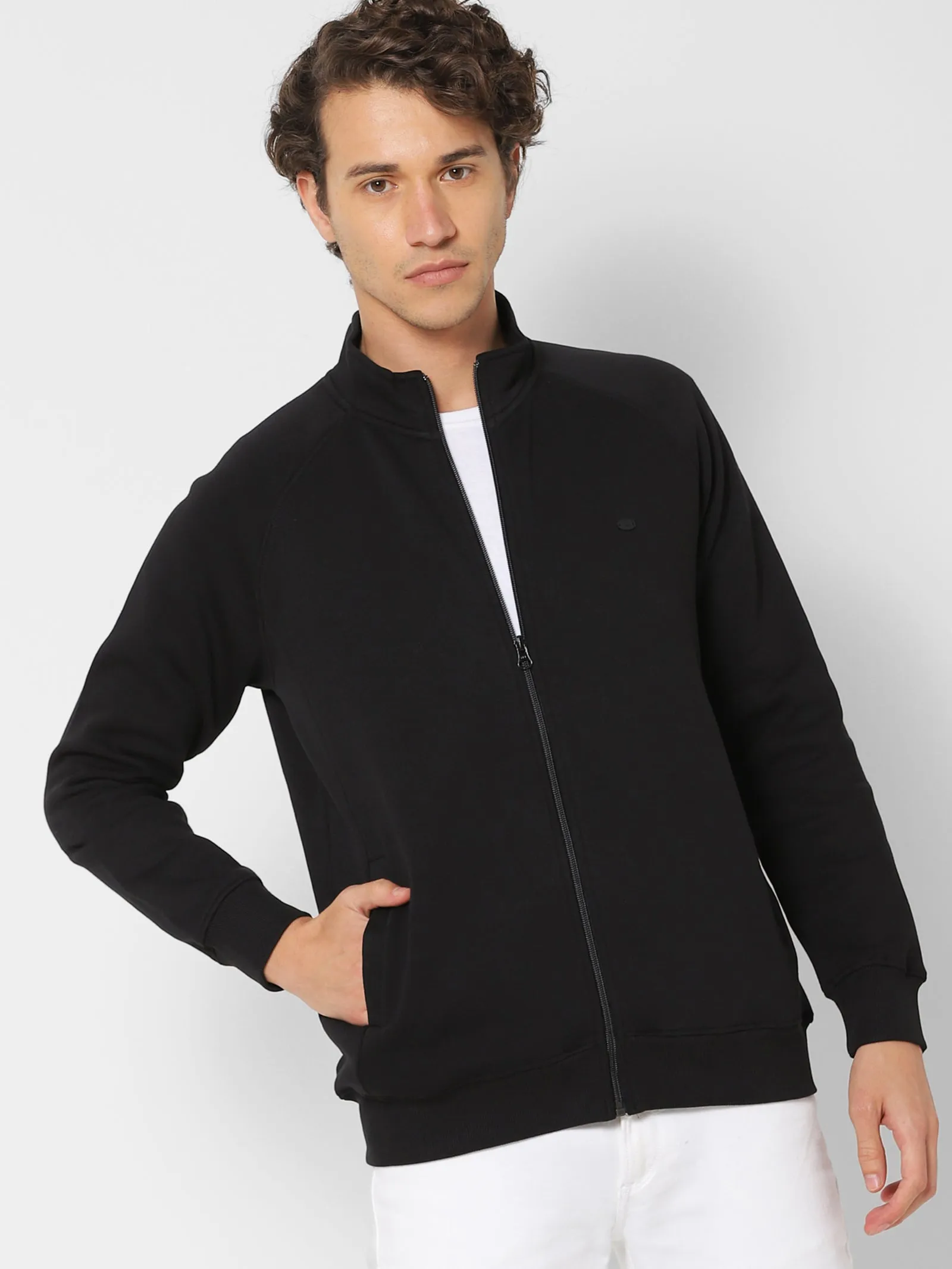 Black Fleece High Neck Sweatshirt