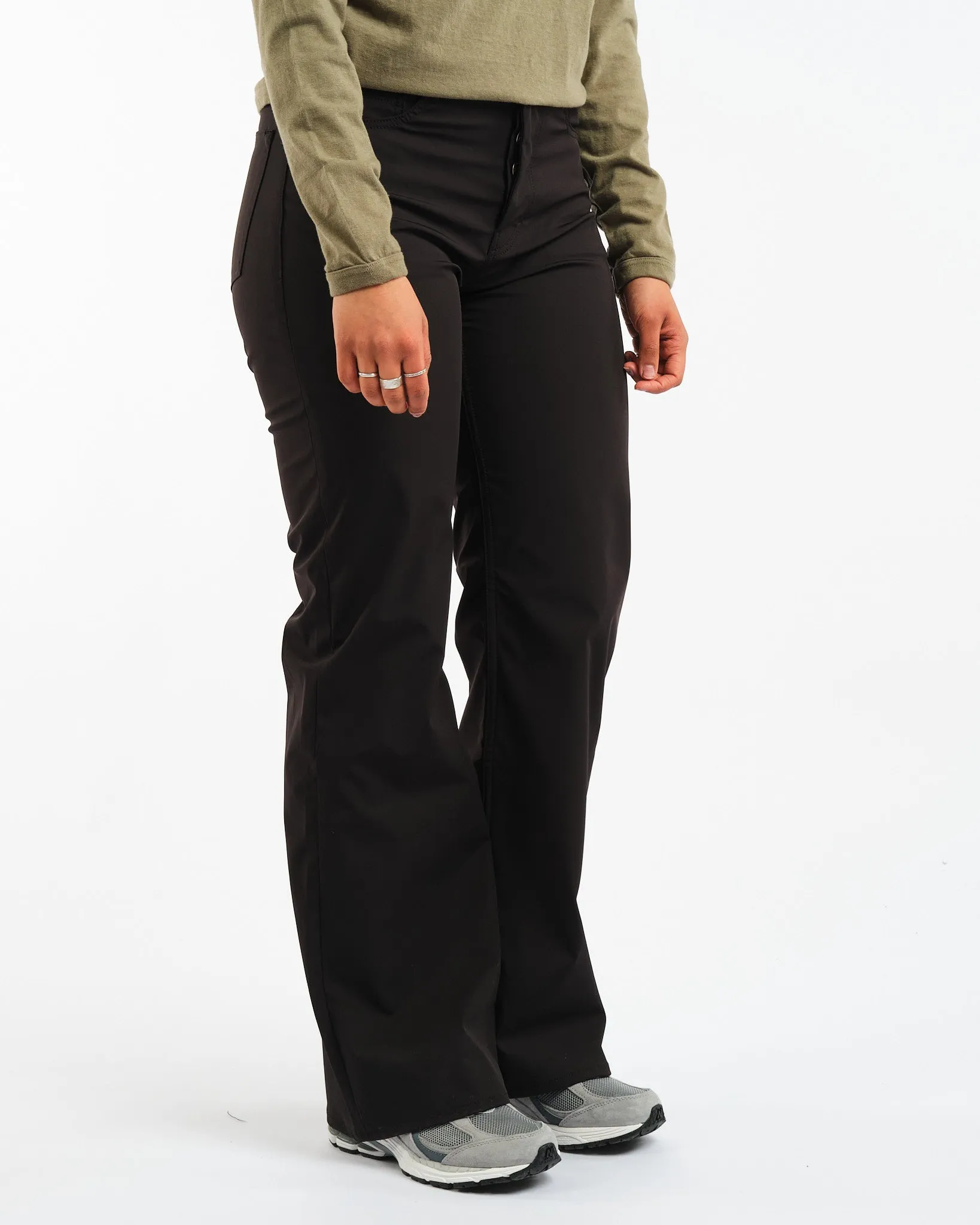 Boot Cut Black Muted Scuba