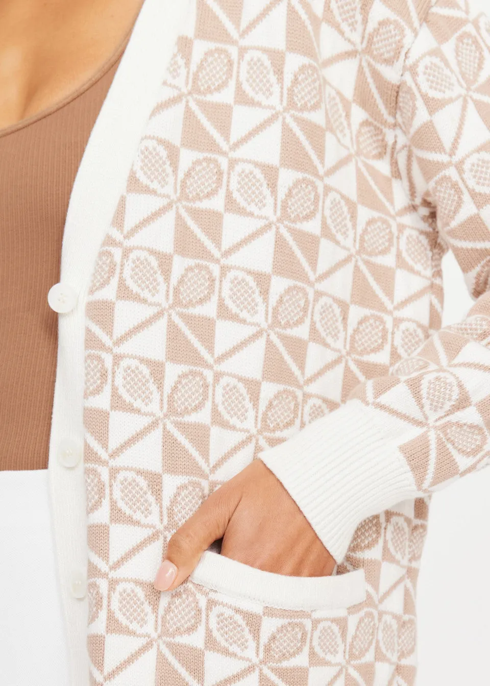 Boulevard Piper Knit Cardigan | Ivory