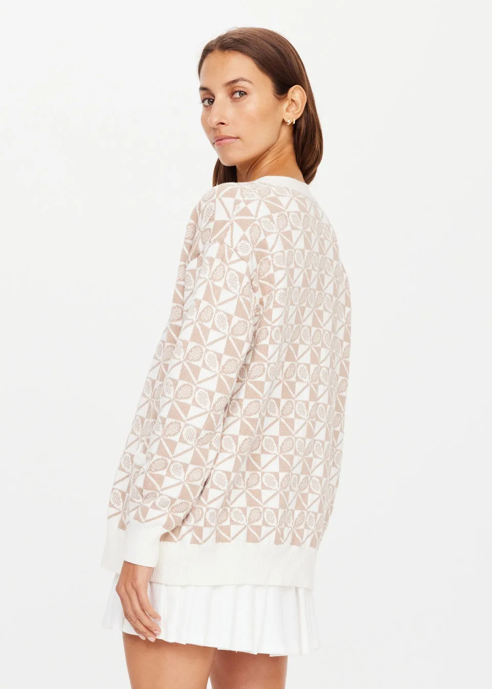 Boulevard Piper Knit Cardigan | Ivory