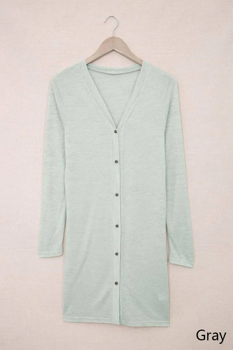 Button Down Light Cardigan