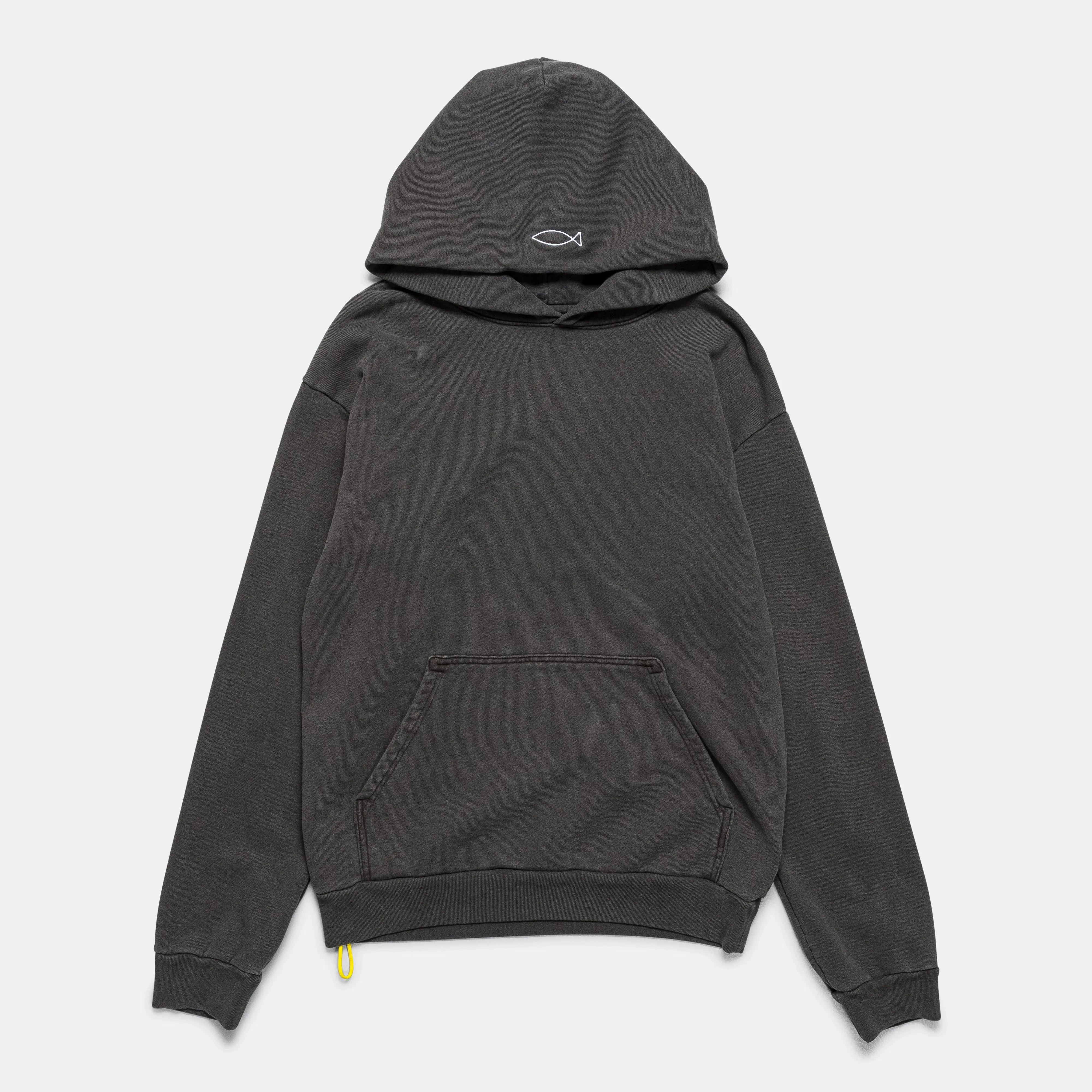 Cannot Be Caught Hoodie - Washed Black