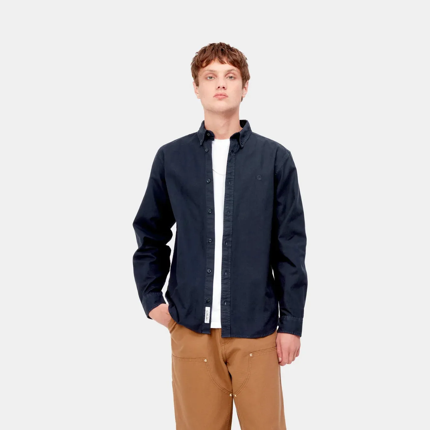 Carhartt L/S Bolton Shirt Dark Navy