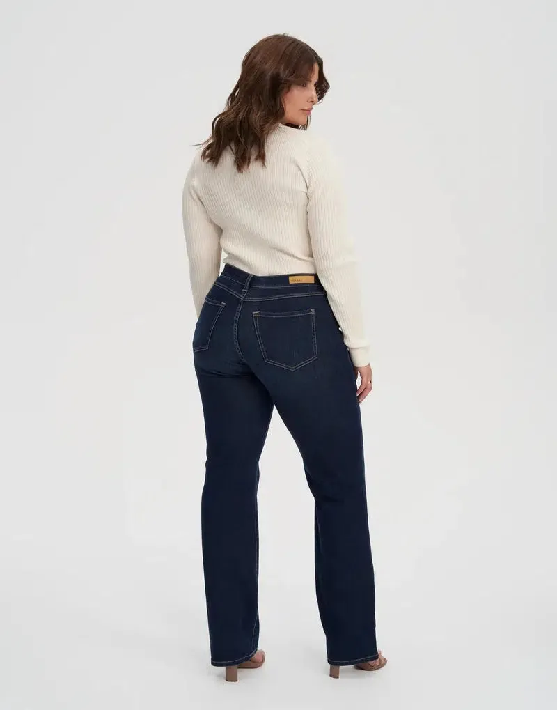 Chloe Straight by Yoga Jeans in Dk Indie