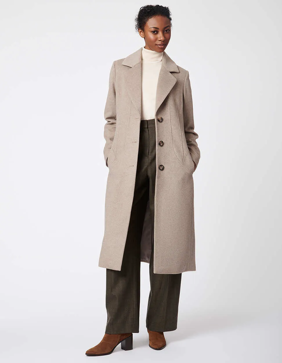 City Chic Long Wool Coat