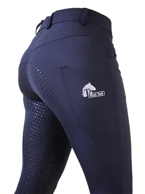 CoolMax Navy Breeches with Silicone Seat Grip