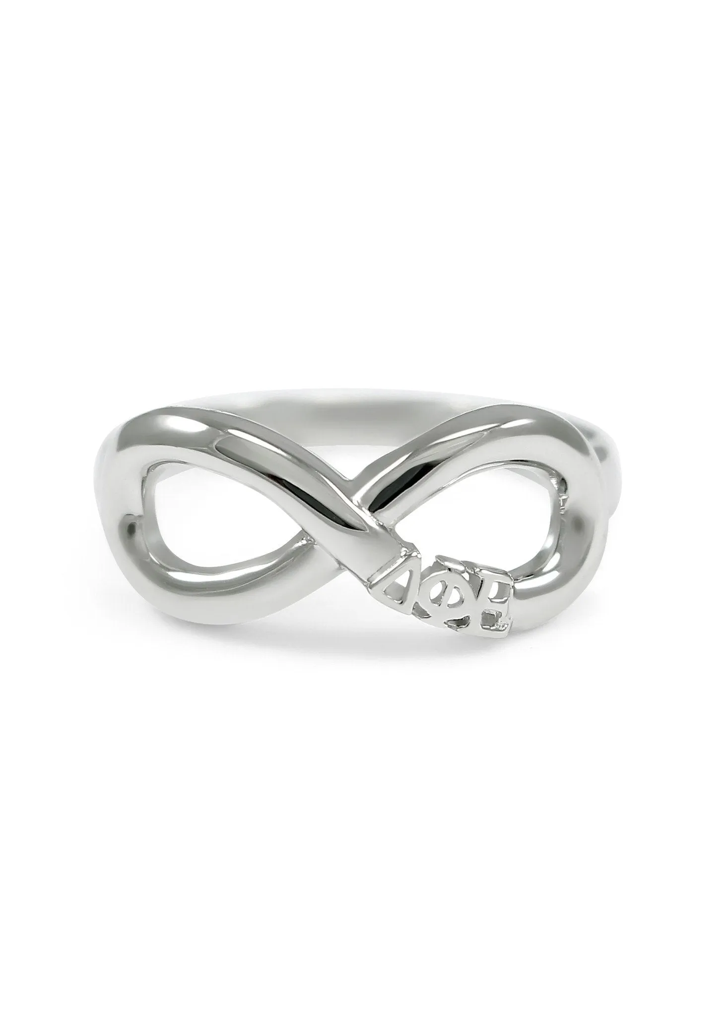 Delta Phi Epsilon Sterling Silver Infinity Ring