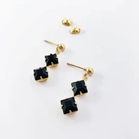 Double Down Drop Earrings