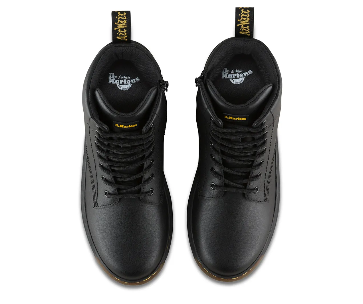 Dr Martens - Kid's Black Malky Leather