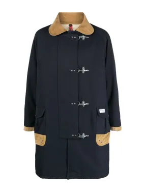 Duffle coat with spread collar