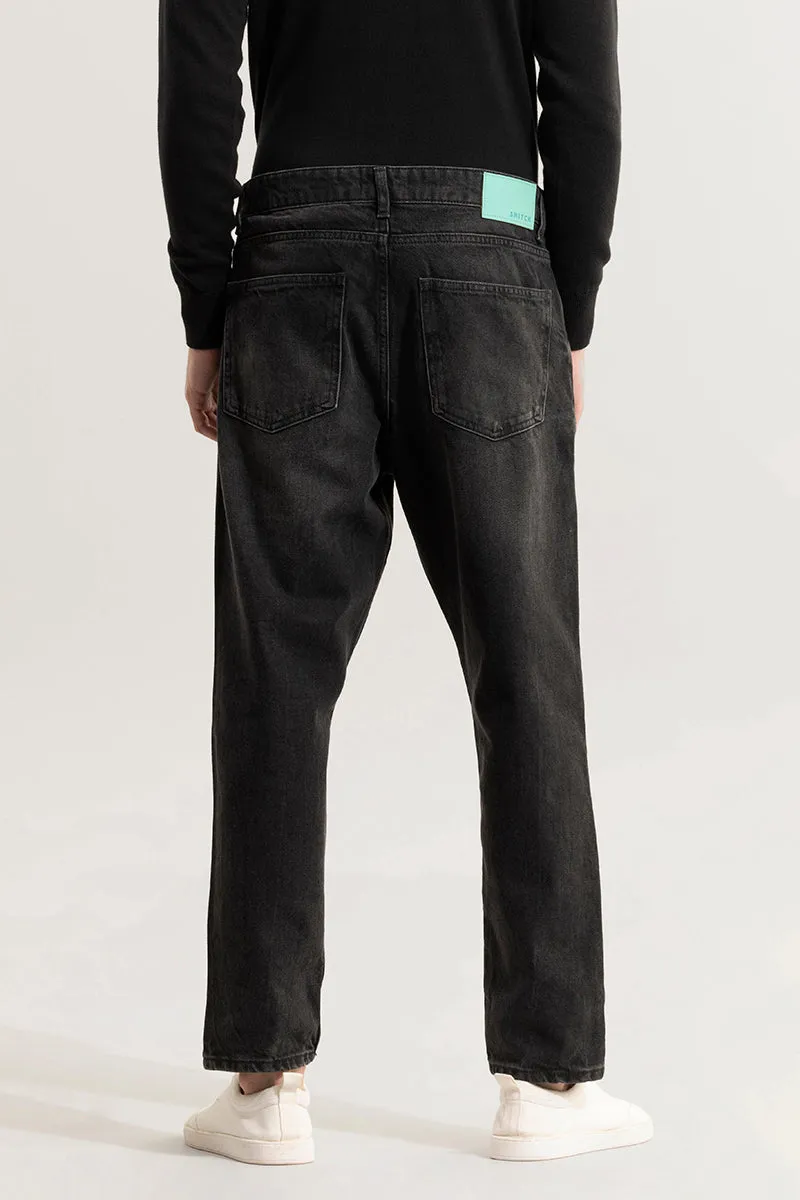 Dusk Charcoal Black Baggy Fit Jeans