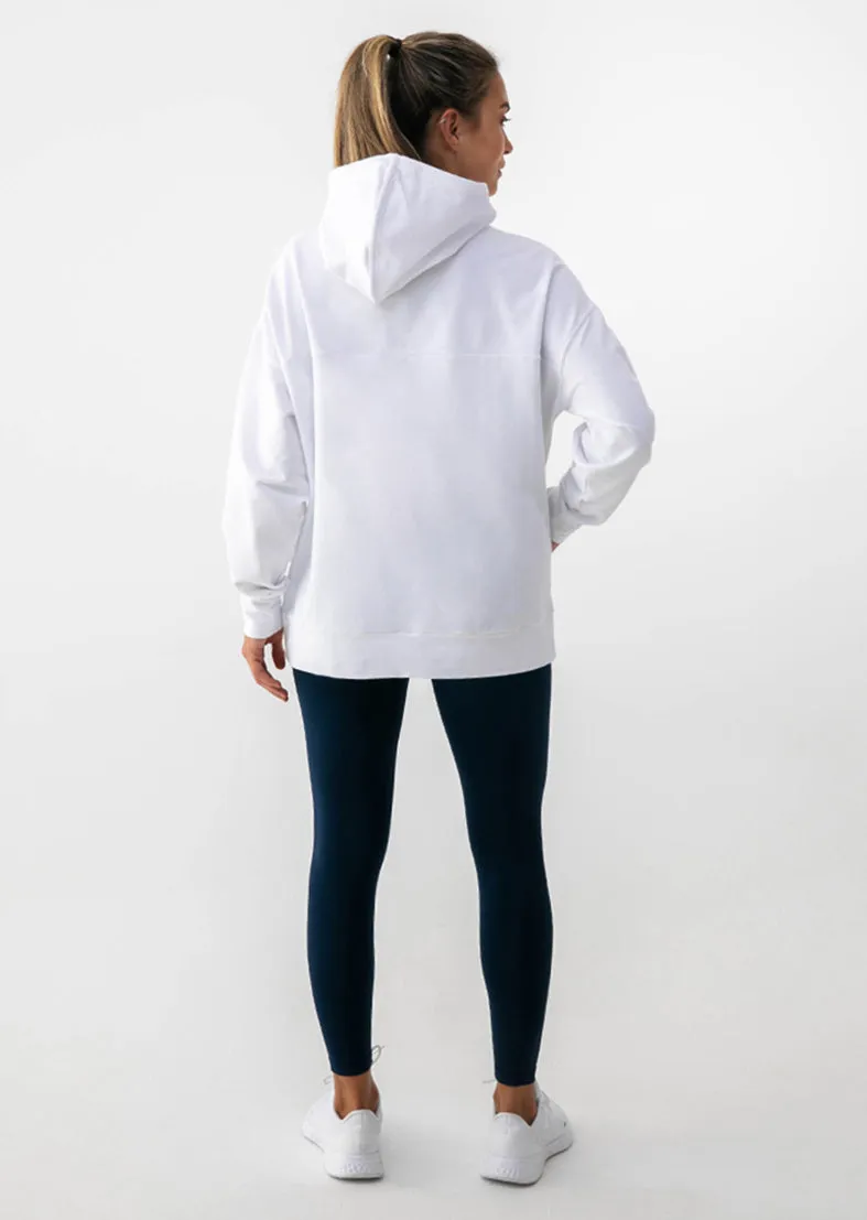 Elevate Lounge Hoodie White FINAL SALE