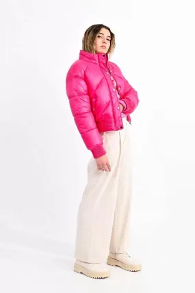 Fuchsia Puffer Coat