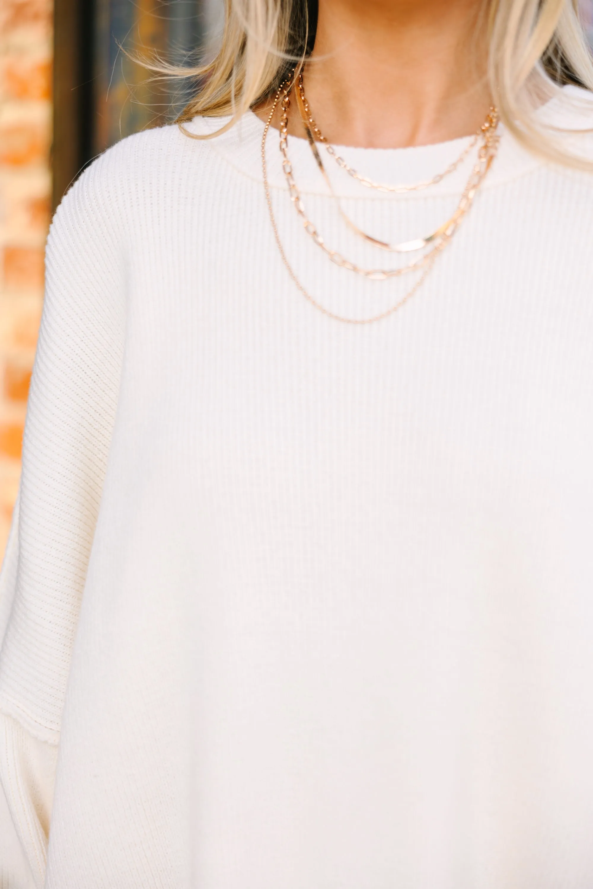 Give You Joy White Dolman Sweater