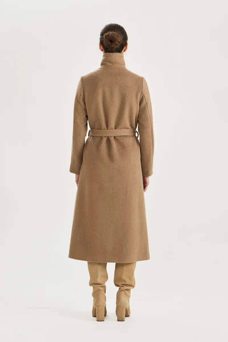 HALLA long coat in camel