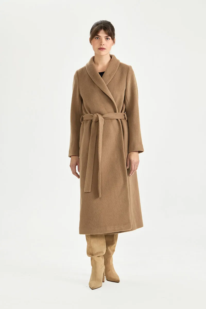 HALLA long coat in camel