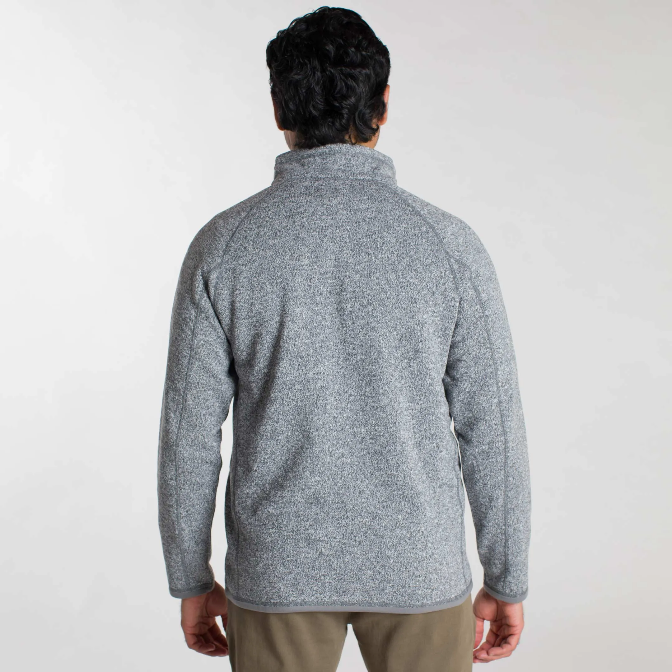 Heather Grey Quarter-Zip Fleece