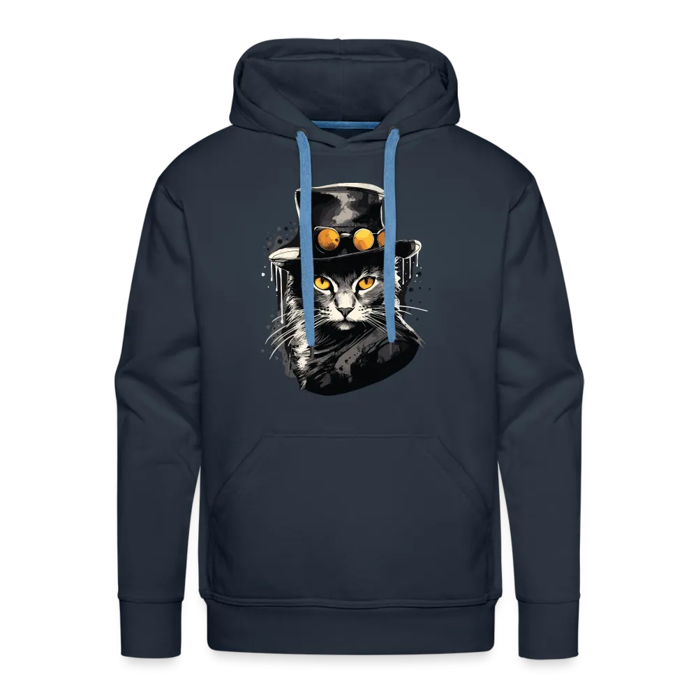 Herren Hoodie mit Katzenmotiv "Bayou Cat"