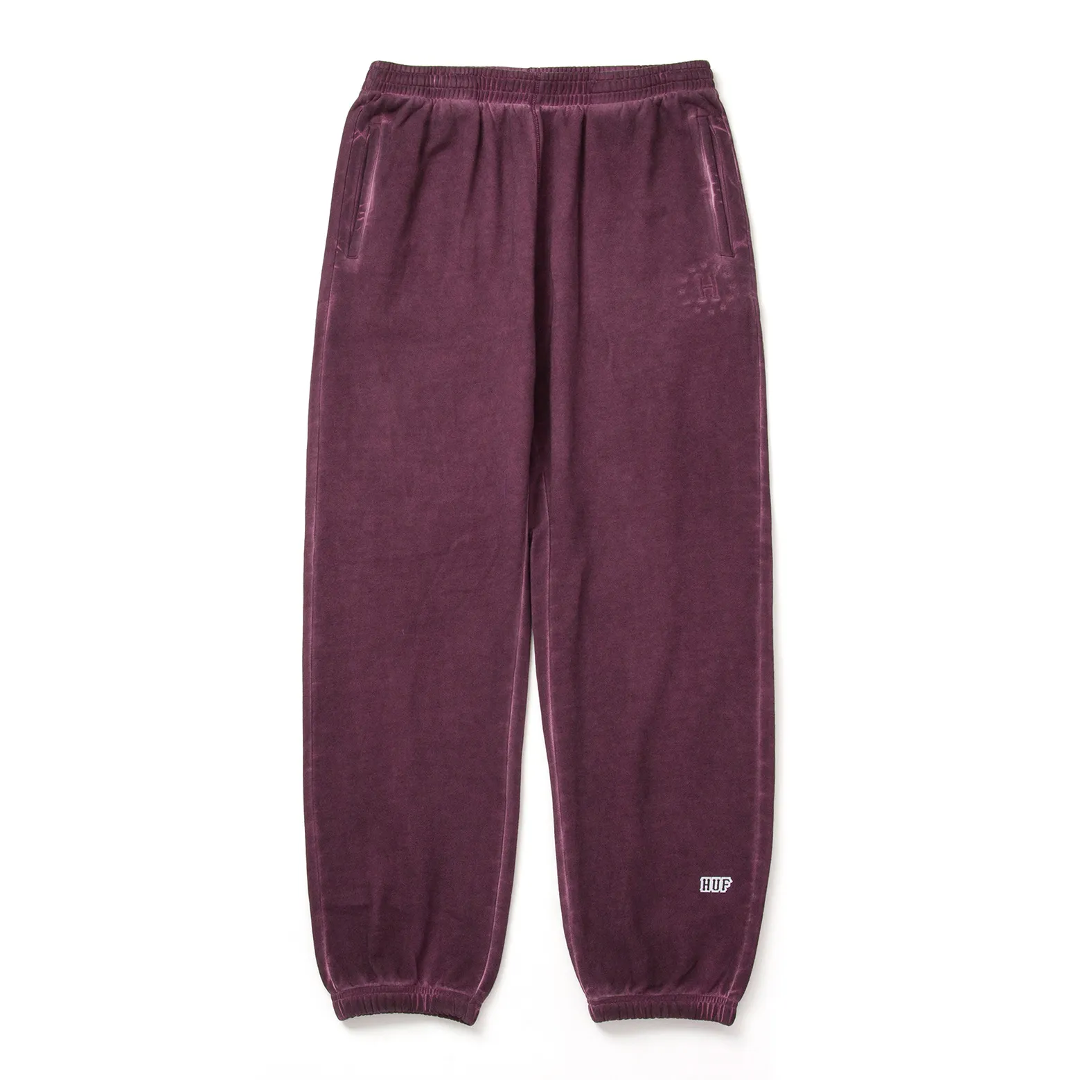 HUF PANT 12 GALAXIES FADED FLEECE WINE