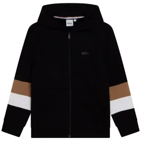 Hugo Boss Boys Zip-Up Hoodie _Black J25M75-09B