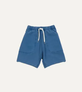 Indigo Cotton Jogging Shorts