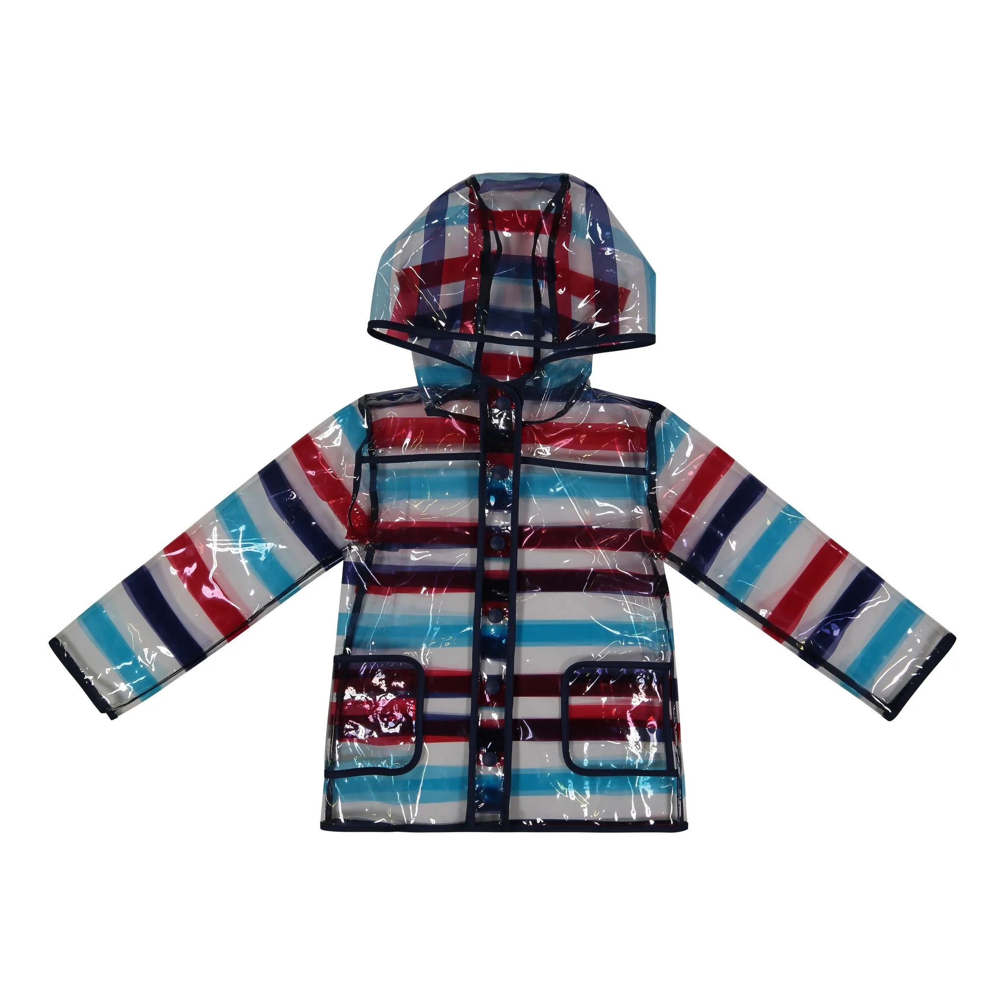 Infant Boy Peek-Through Jacket - Striped