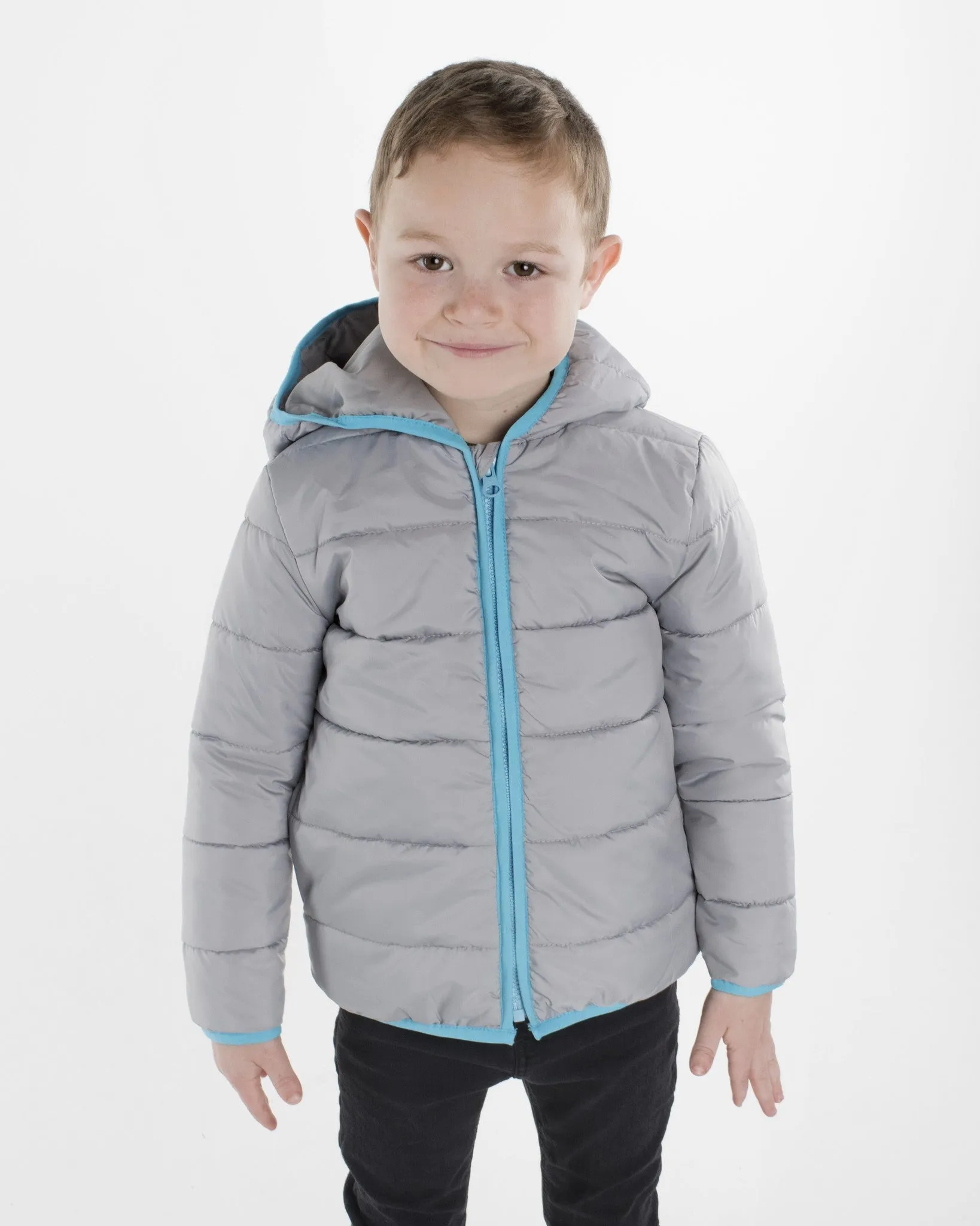 Infant Boy Peek-Through Jacket - Striped