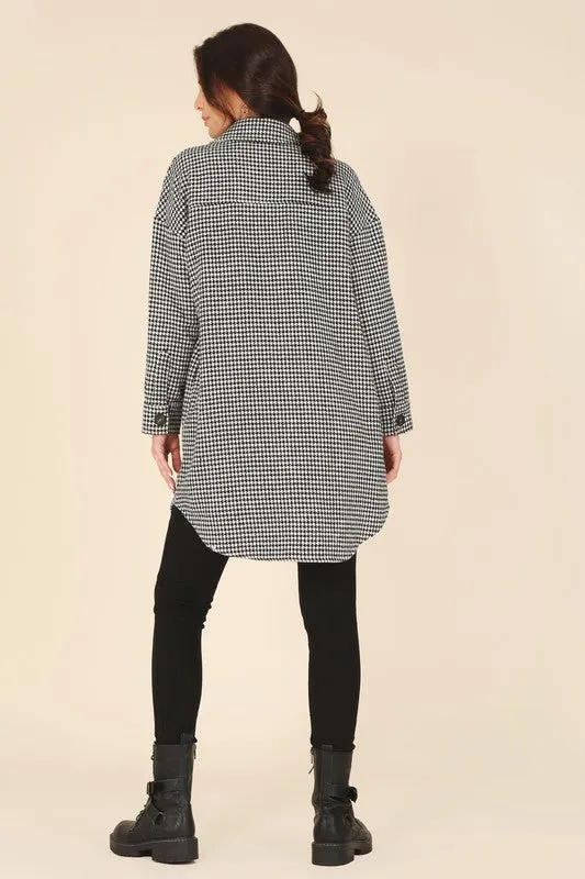 LULA HOUNDSTOOTH SHACKET [ONLINE EXCLUSIVE]