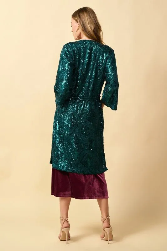 Madeline Sequin Kimono - FINAL SALE