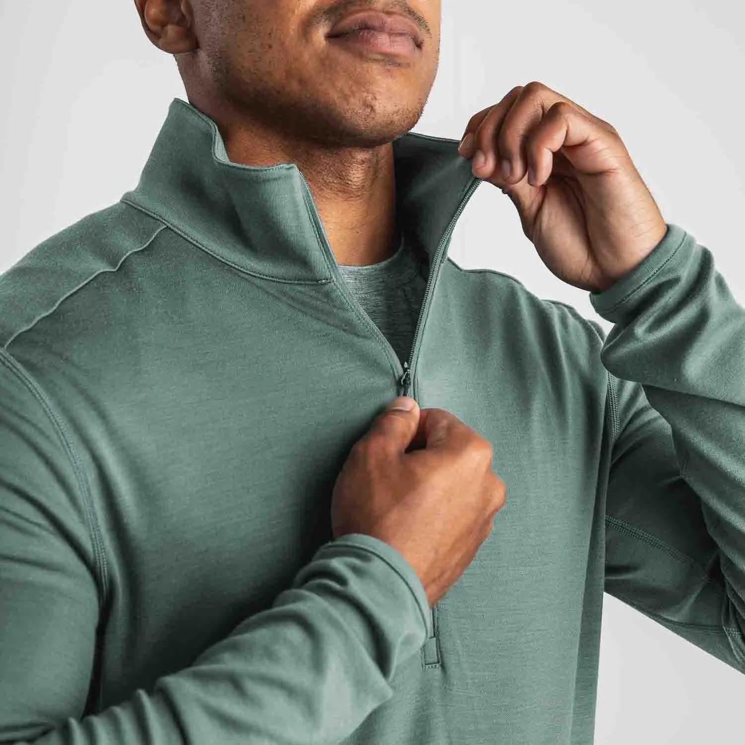 Men's Blended Merino Wool 1/4 Zip