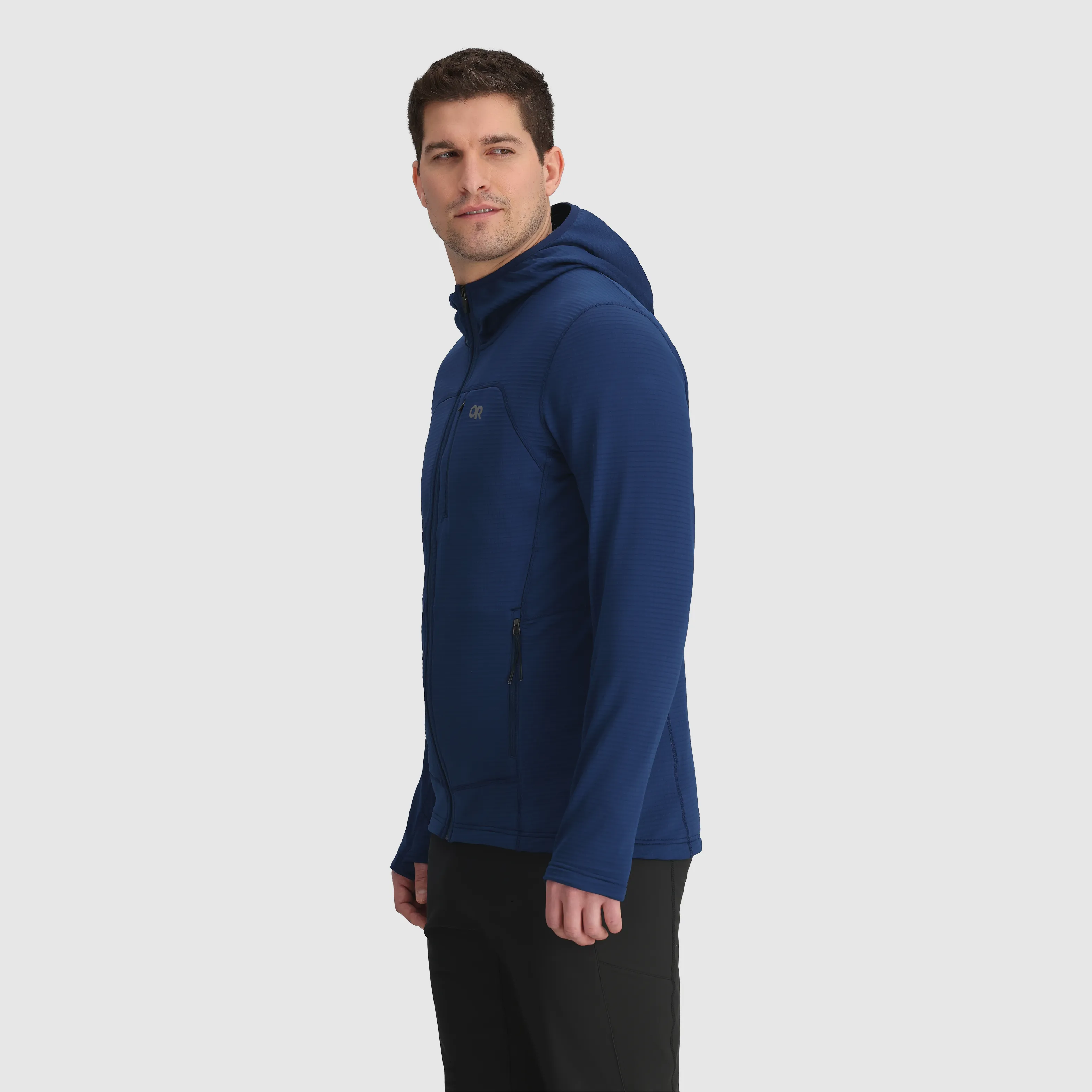 Men's Vigor Grid Fleece Full Zip Hoodie