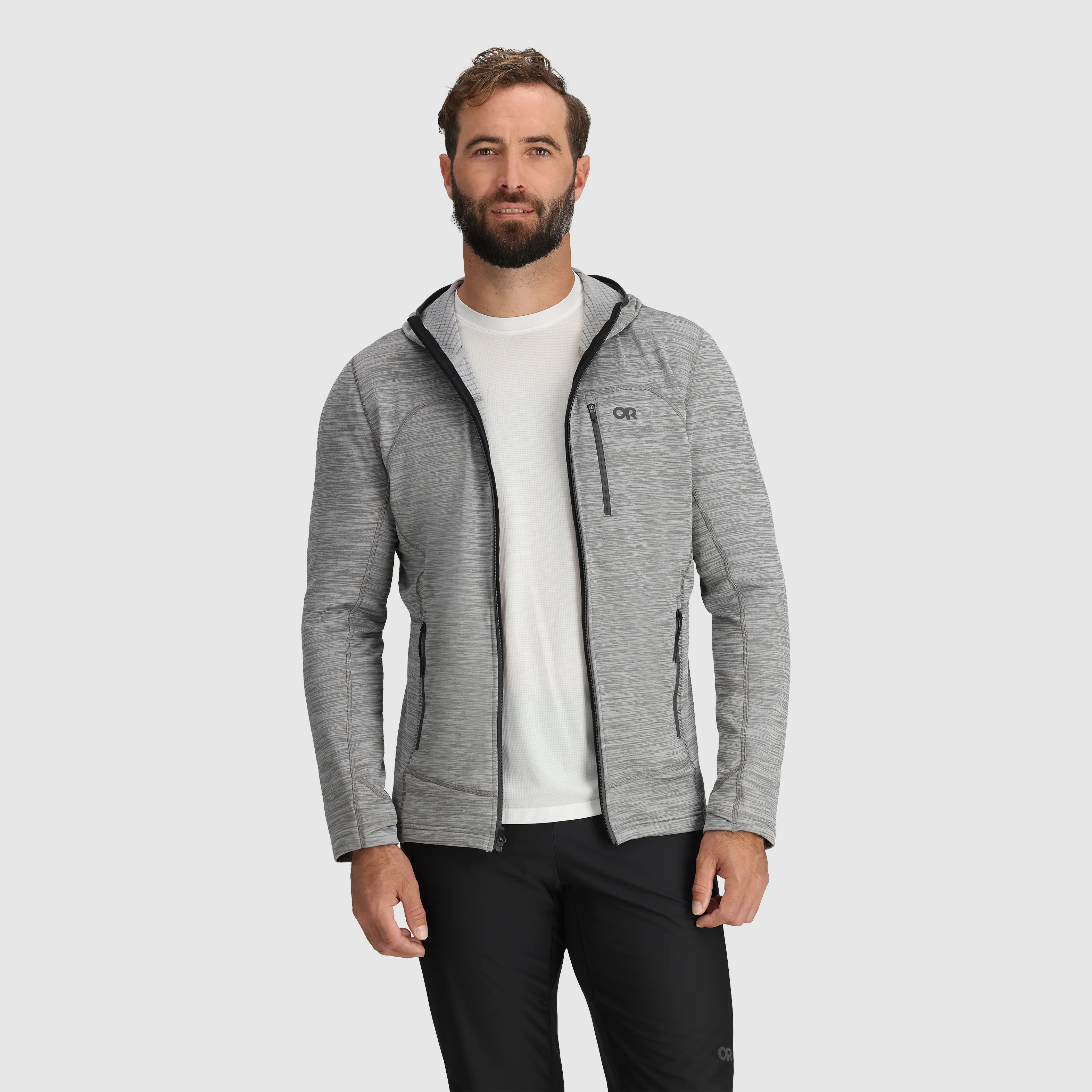 Men's Vigor Grid Fleece Full Zip Hoodie