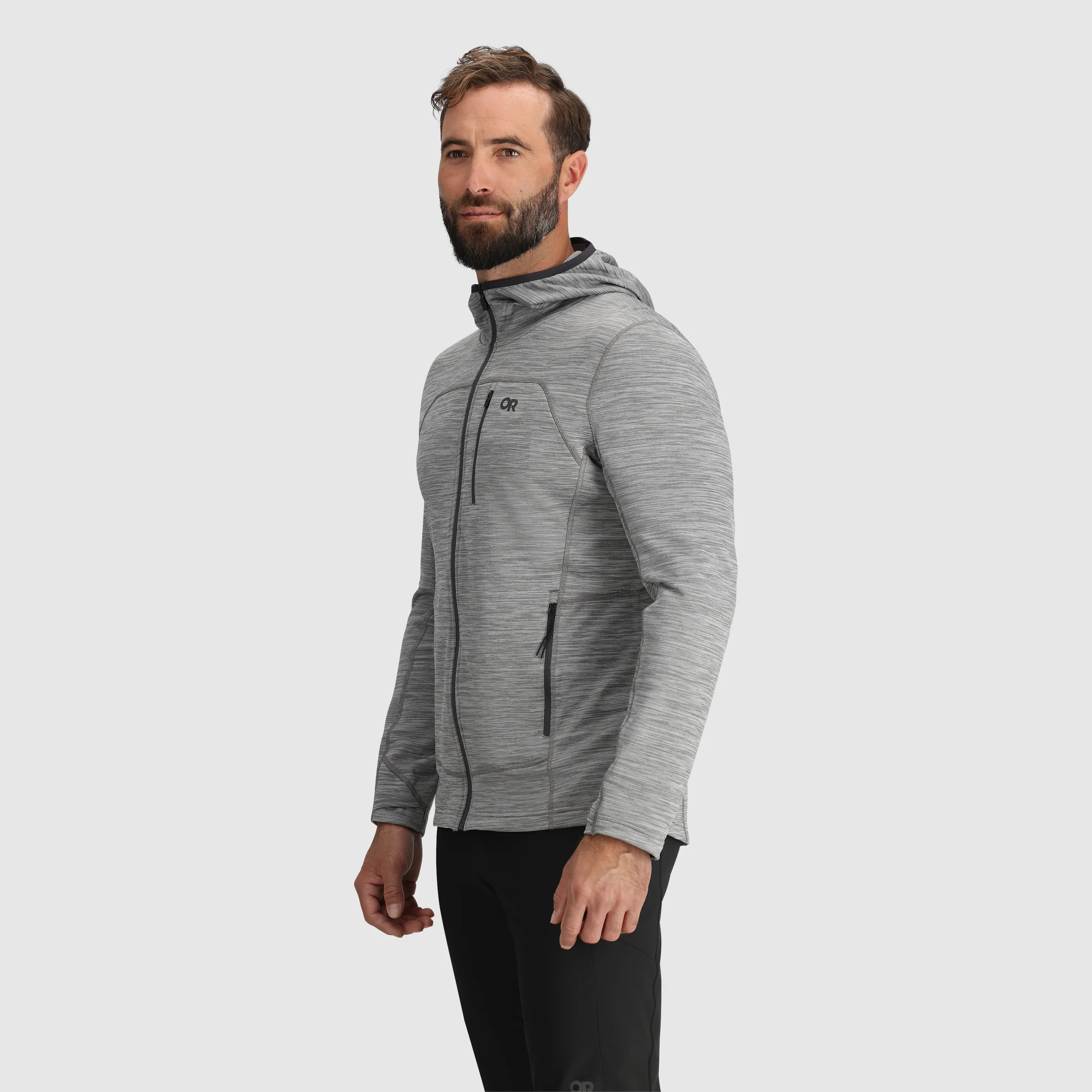 Men's Vigor Grid Fleece Full Zip Hoodie