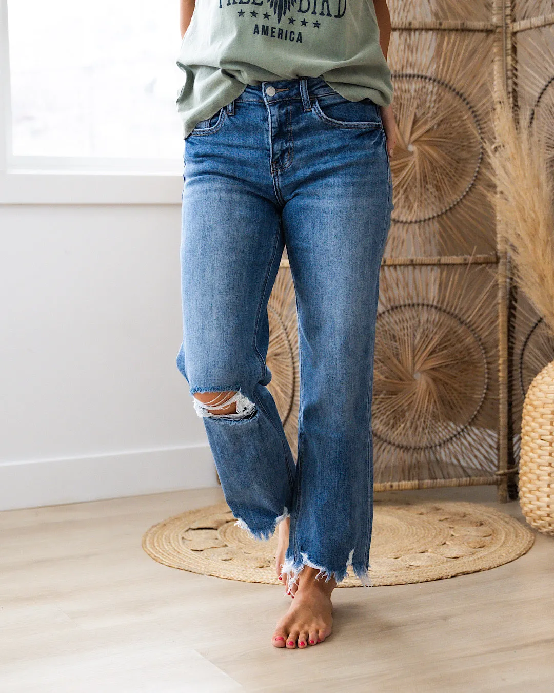 Distressed Dad Jeans - Lovervet Lucy - NEW!