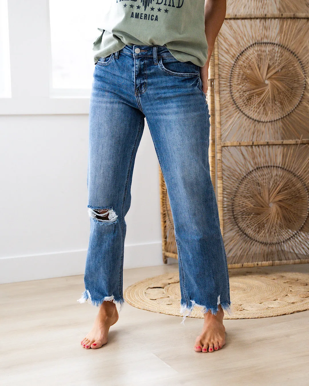 Distressed Dad Jeans - Lovervet Lucy - NEW!