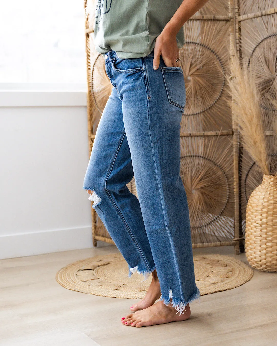 Distressed Dad Jeans - Lovervet Lucy - NEW!