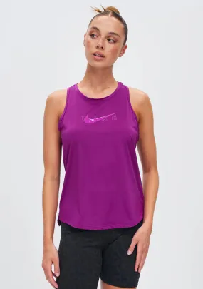 Nike Womens Dri-Fit One Graphic Logo Tank Purple <br> DQ5556-503