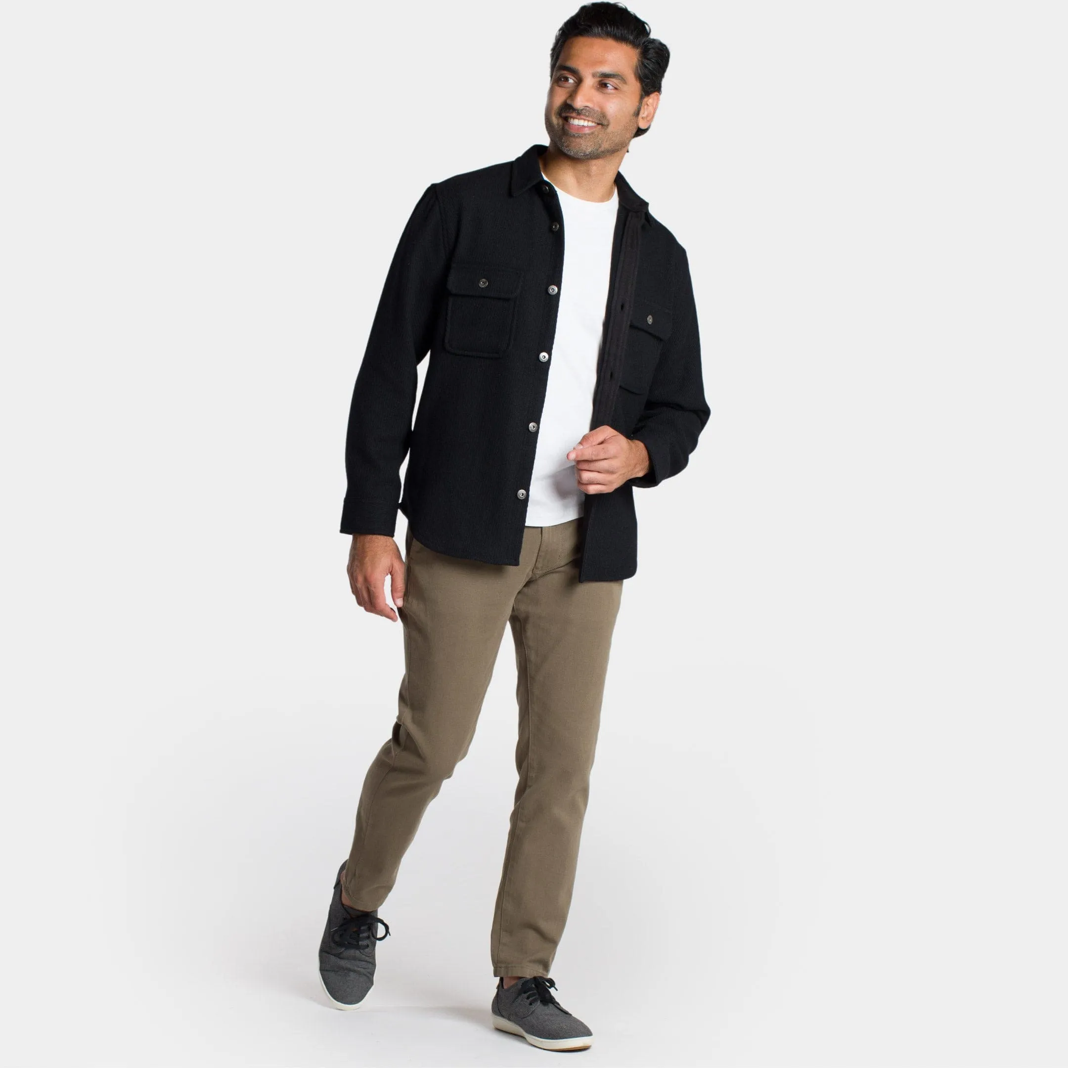 Onyx Wool Overshirt