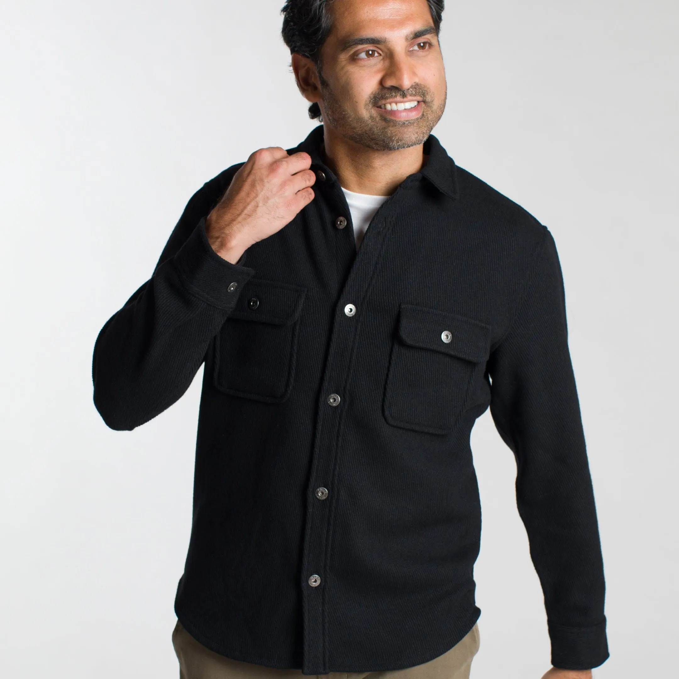 Onyx Wool Overshirt