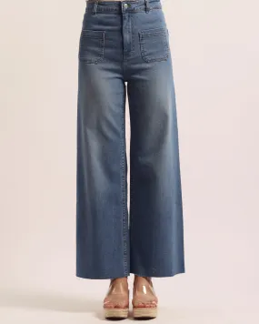 Pantalon Denim Bleu Stone