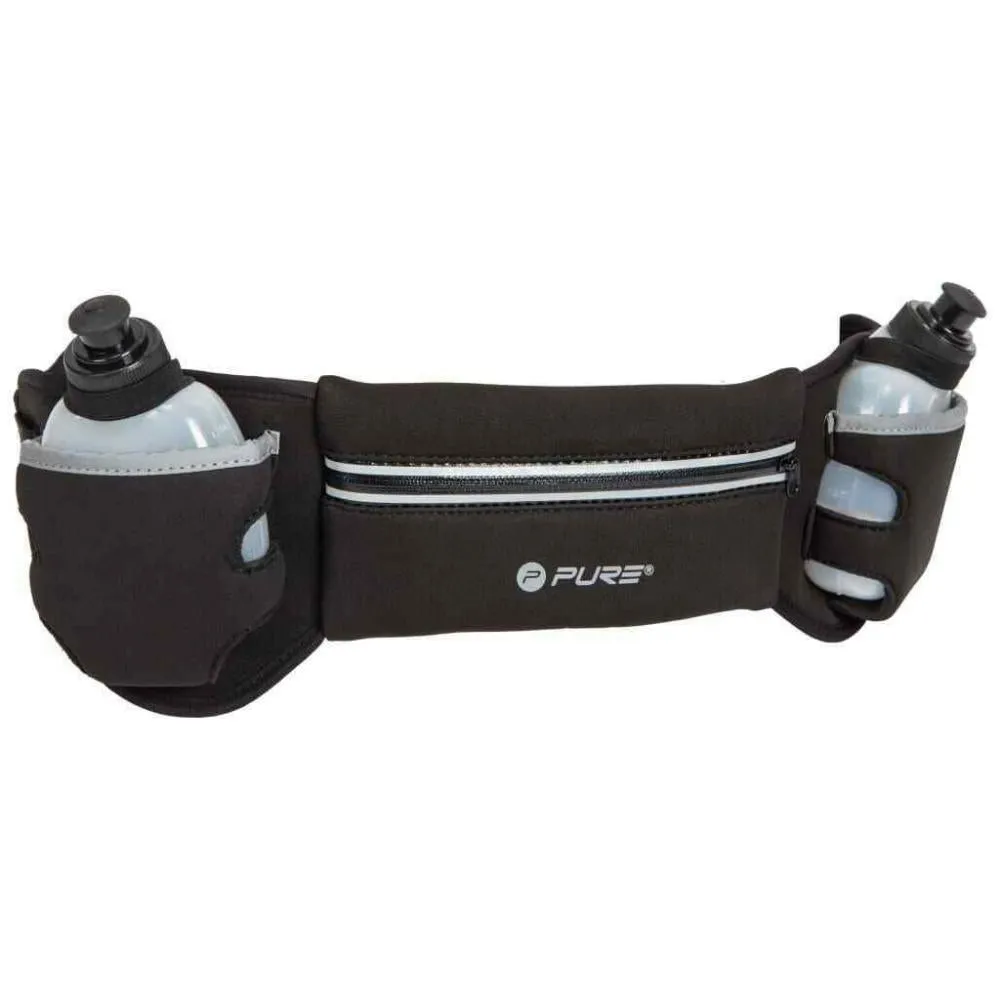 Pure 2Improve belt bag with water bottle for running Belt P2I201690 255562 black gray