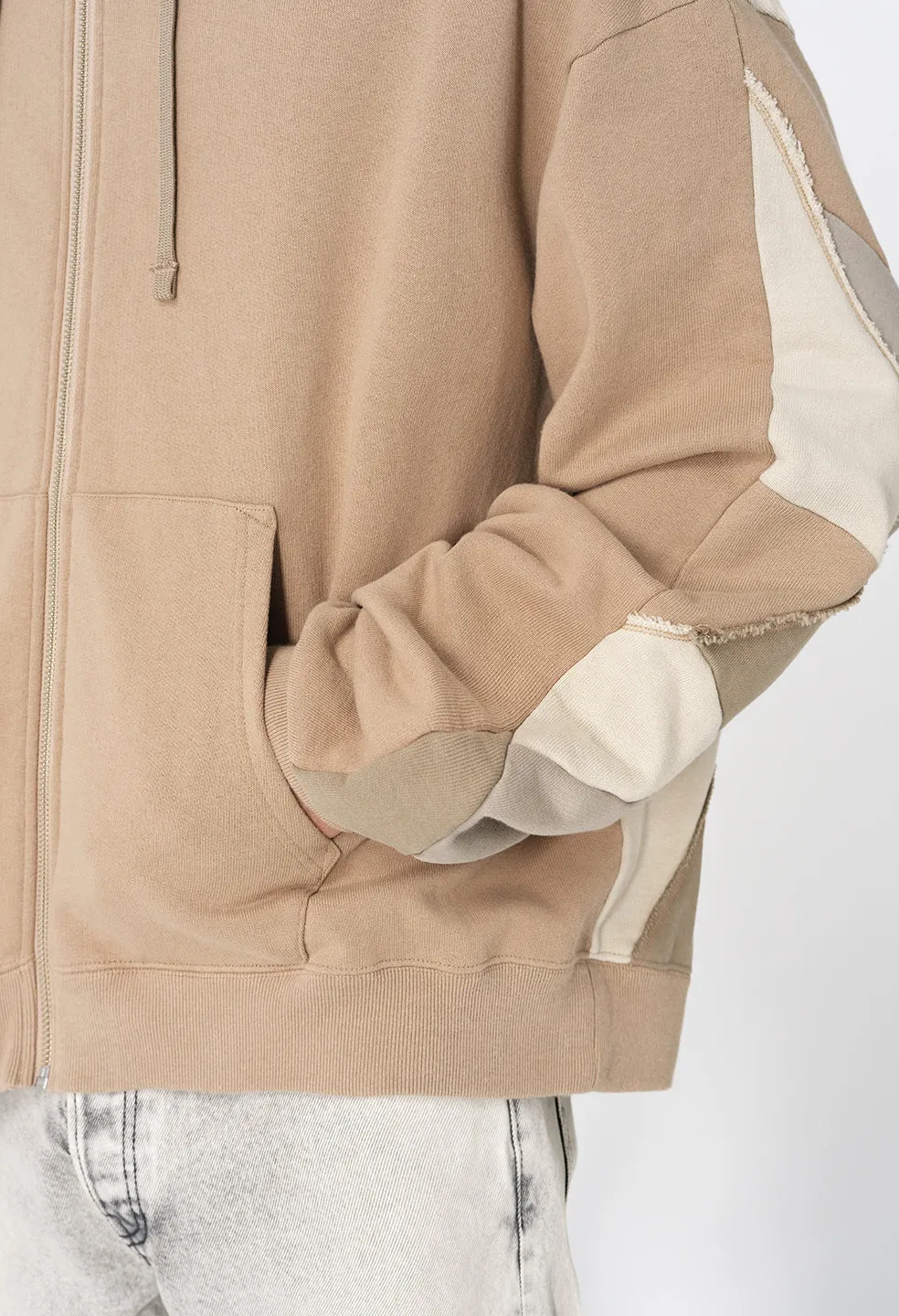 Quilted Full-Zip / Tan