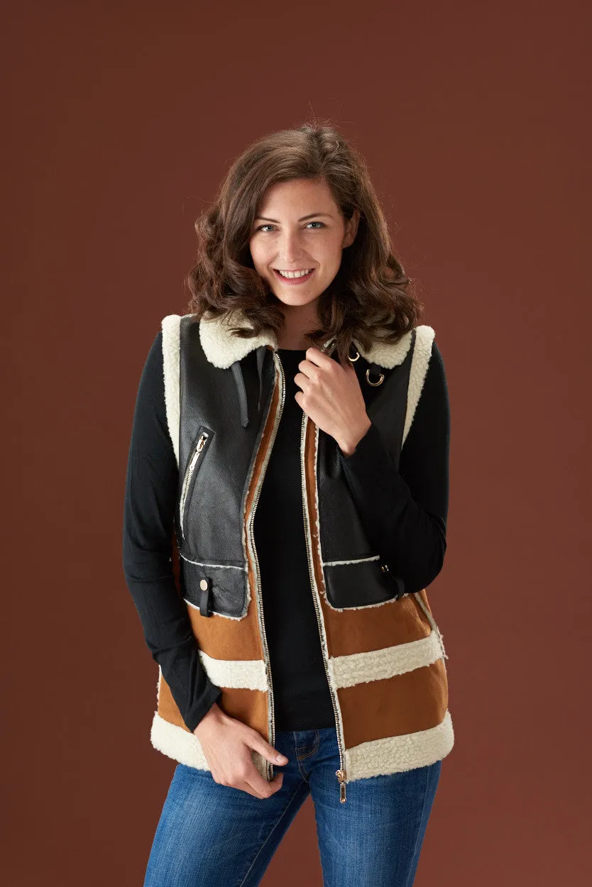 Rebecca Elliot Faux Fur Vest