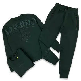 Roberto Vino Tech - Deluxe Dark Green Athletic Jogging Set