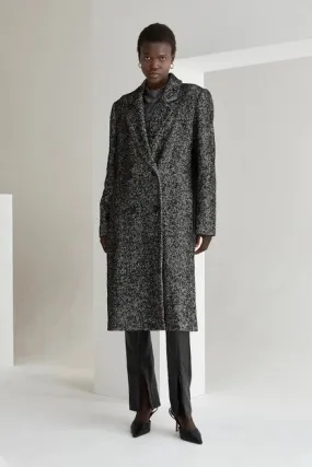 Savannah Brushed Herringbone Coat